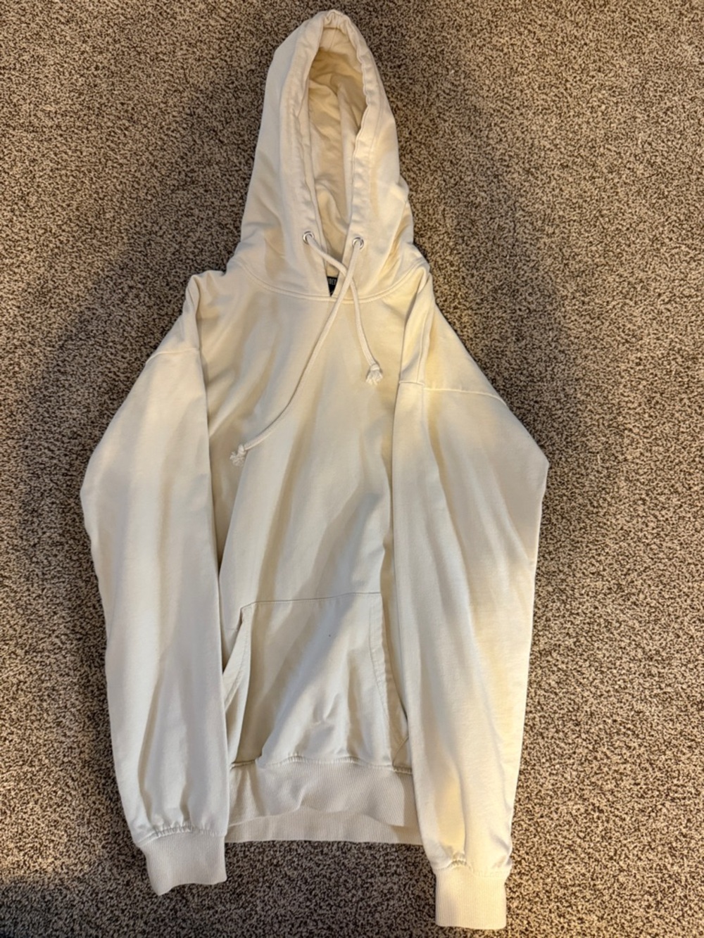 Missguided Tall Ivory Hoodie with Label Detail